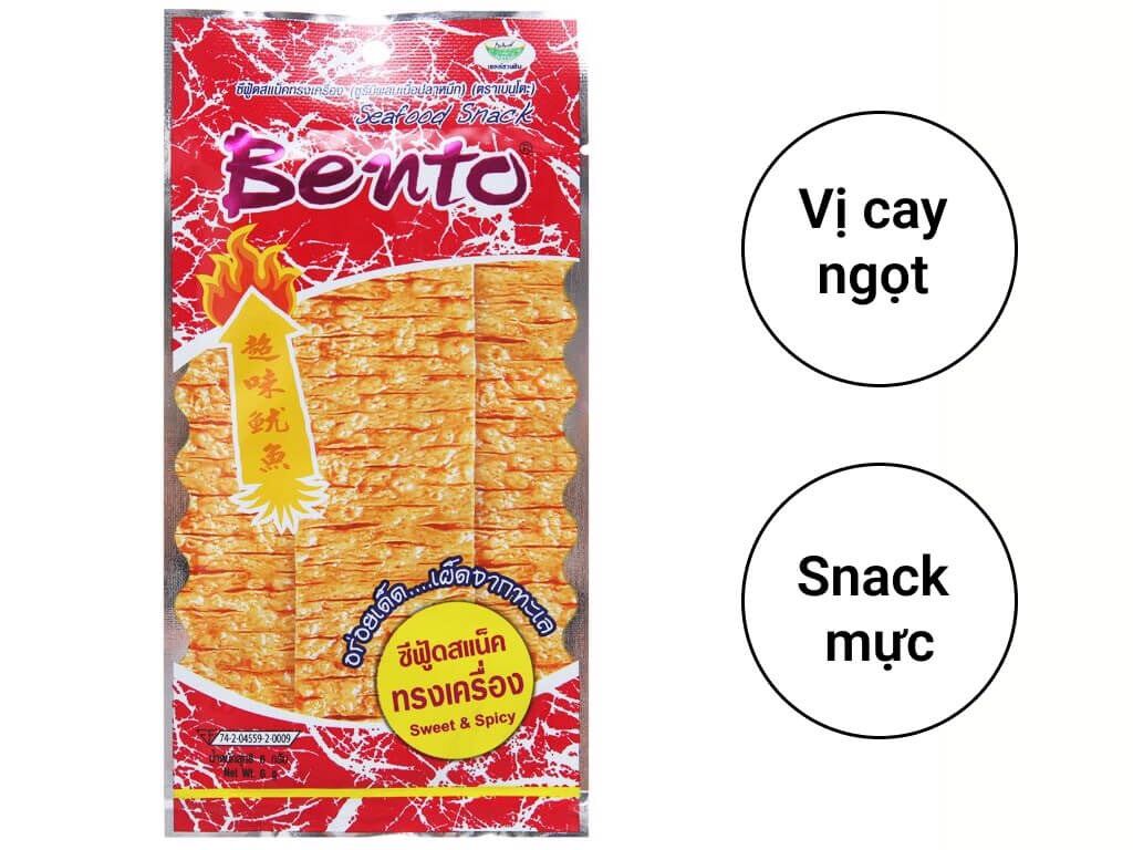 SNACK BENTO MỰC THÁI CAY ( 5g/ gói)