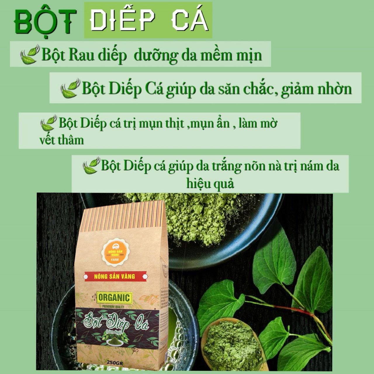 [HCM]Bột Diếp Cá (Uống) Nguyên Chất 100Gr - Nông Sản Vàng
