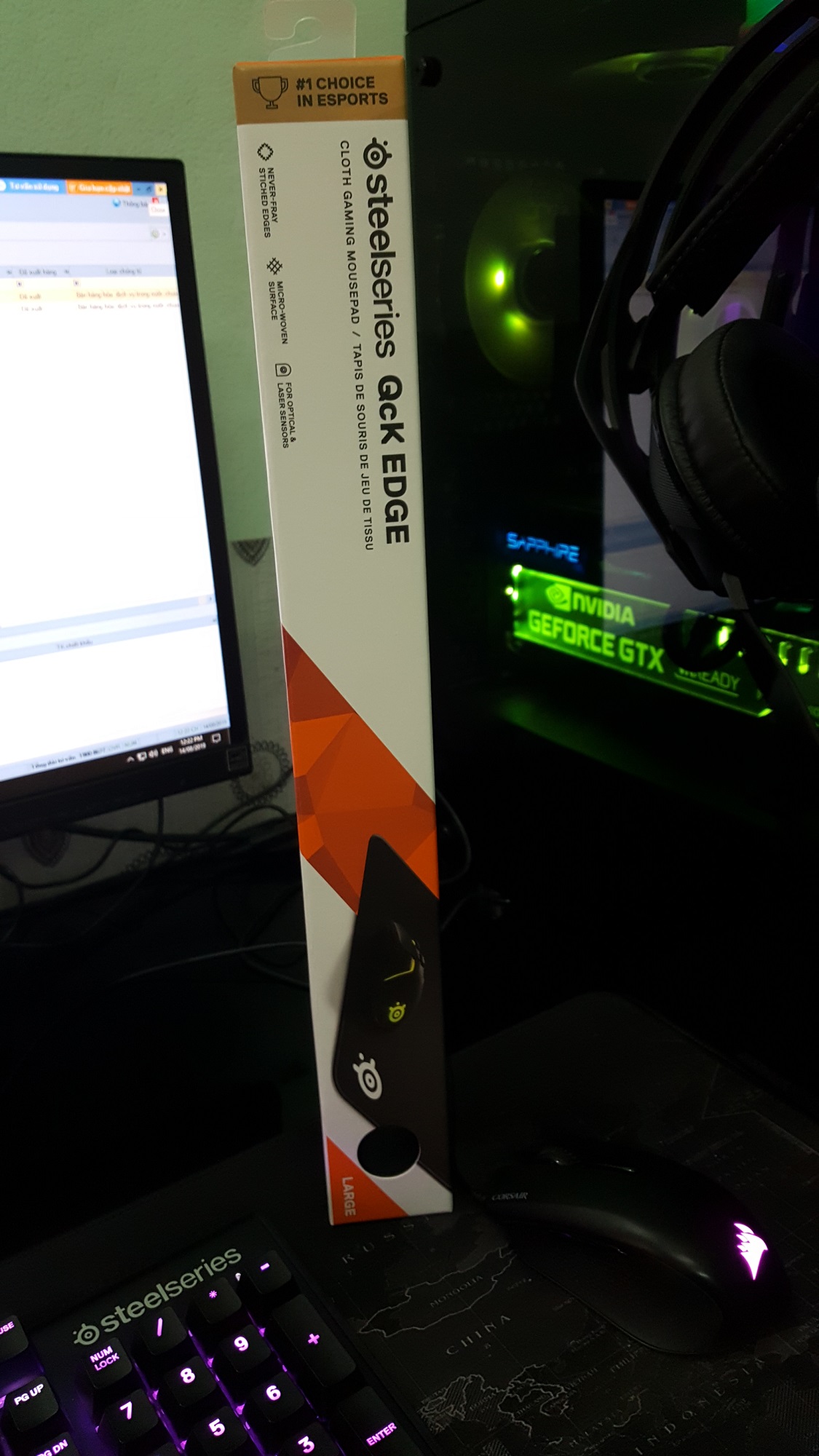 Miếng lót chuột STEELSERIES QcK Edge Medium / Large / XL MKStore