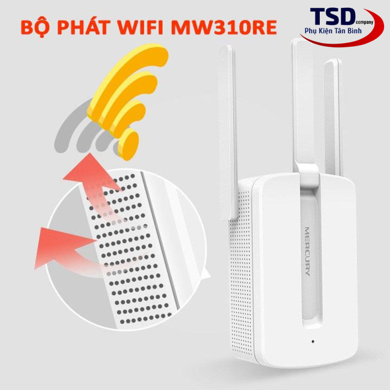 Bảng giá KHUẾCH ĐẠI WIFI MERCURY 3 ANTEN MW310RE- Bộ siêu kích sóng wifi lên đến 300Mbps- Phiên bản mới 2020- Thuận tiện cho người sử dụng- Bảo hành điện tử 1 đổi 1 trong 6 tháng Phong Vũ