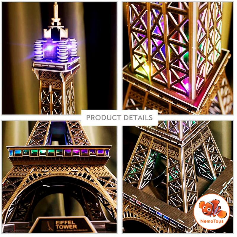 Mô hình giấy 3D CubicFun - Eiffel Tower (France) - C044h