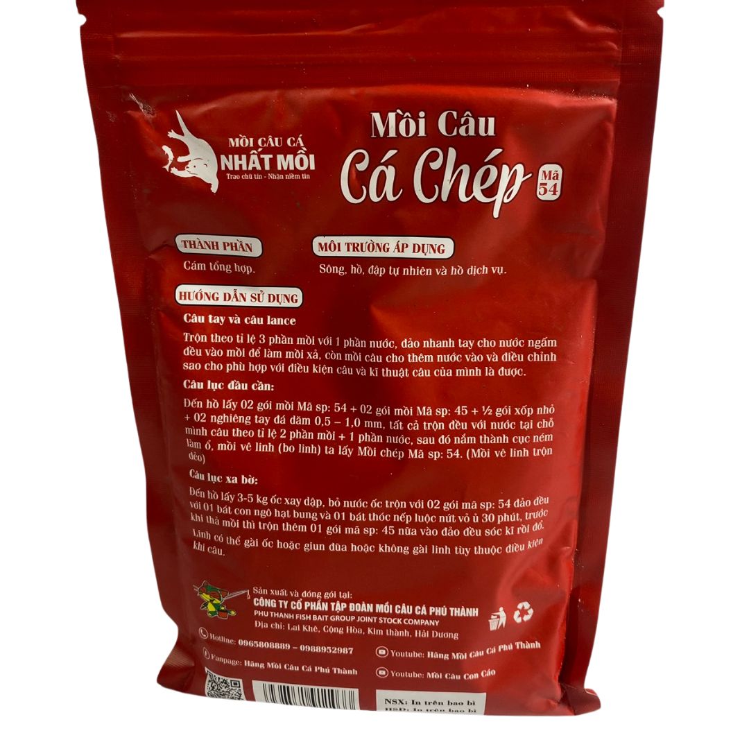Mồi câu cá chép ƞhất mồi - mã 54