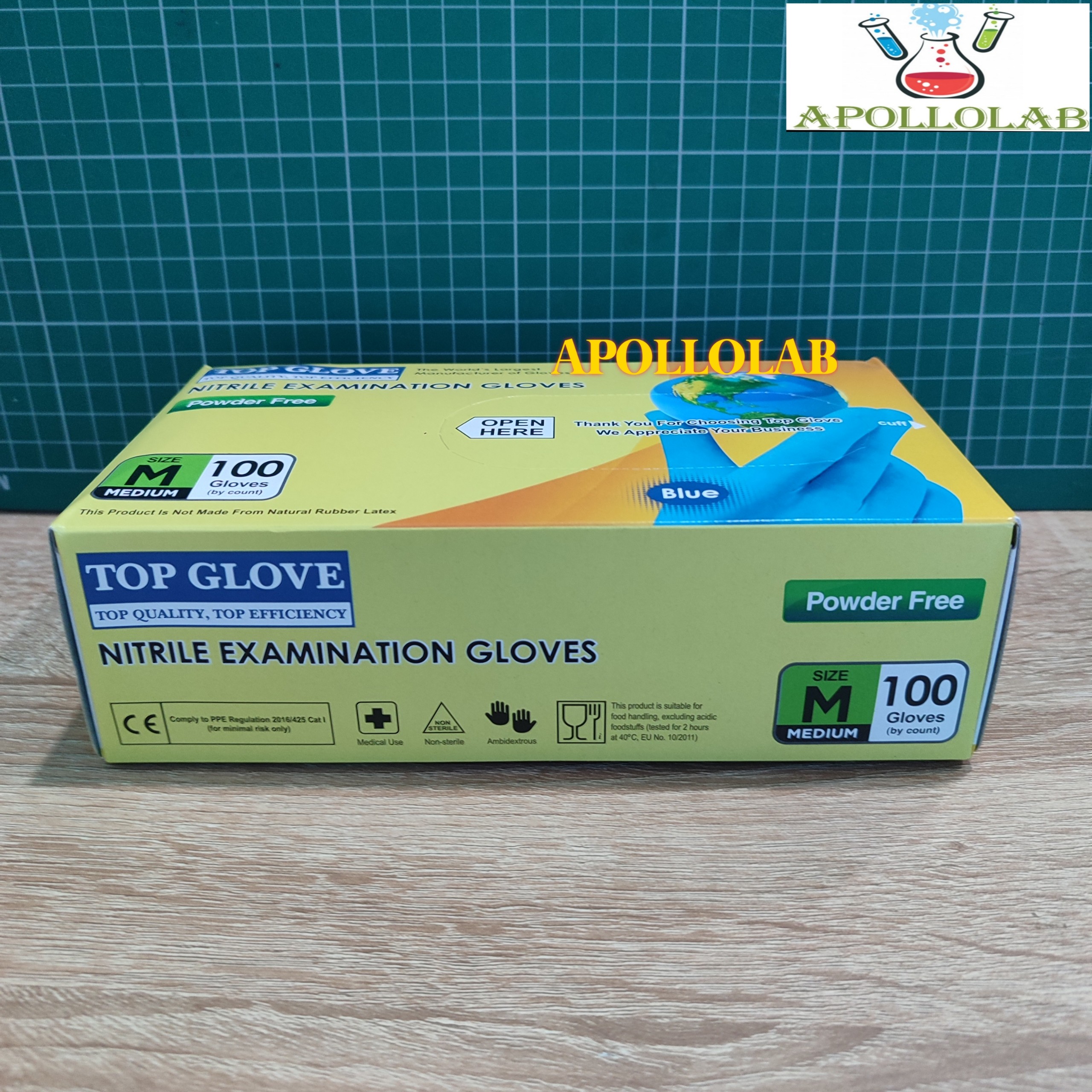 [HCM][HÀNG TOPGLOVE-Malaysia] Găng tay y tế  có bột size S M L - Hộp 100 chiếc (50 đôi)