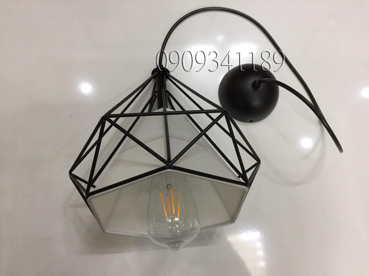 [HCM]Đèn thả kim cương đã bao gồm bóng giả sợi đốt ST64