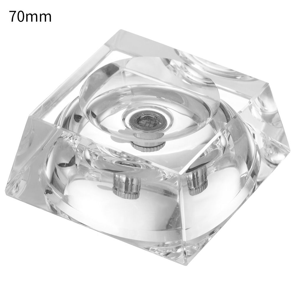 1972YAN1 Giá đỡ bệ đỡ Trang trí nhà cửa Hình thang Đèn LED Đế quả cầu pha lê Giá đỡ màn hình quả cầu pha lê Giá đỡ trong suốt Giá đỡ quả cầu thủy tinh