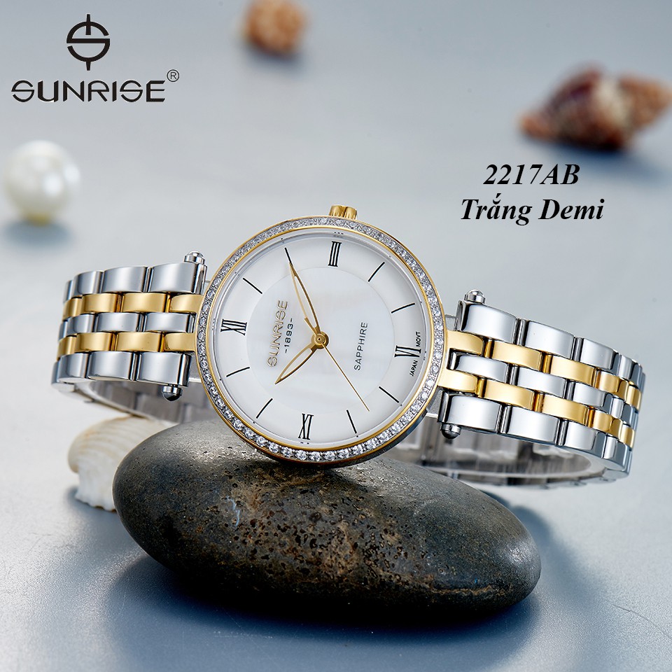 [HCM]Đồng hồ nữ SUNRISE 2217AB Chính hãng