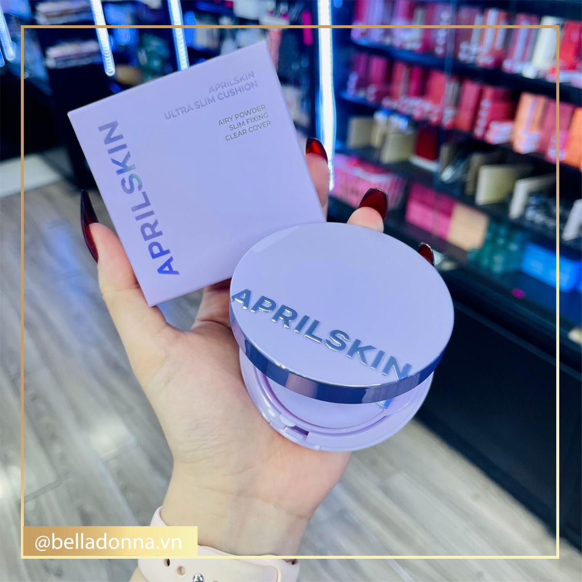 Phấn Nước Mỏng Nhẹ, Thoáng Mịn, Lâu Trôi April Skin Ultra Slim Cushion SPF 50+ / PA+++ 15g