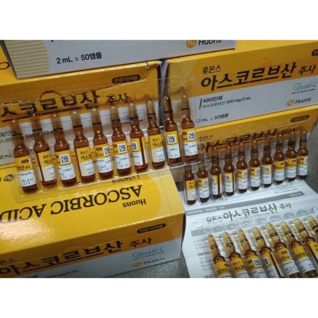 Tinh chất Vitamin C - Huons Ascorbic Acid dạng ống - SPA88