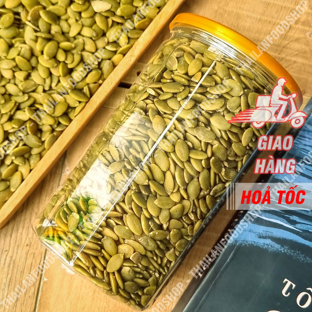Nhân Hạt Bí Xanh ( Hạt Bí Tách Vỏ ) - Lon 500Gr