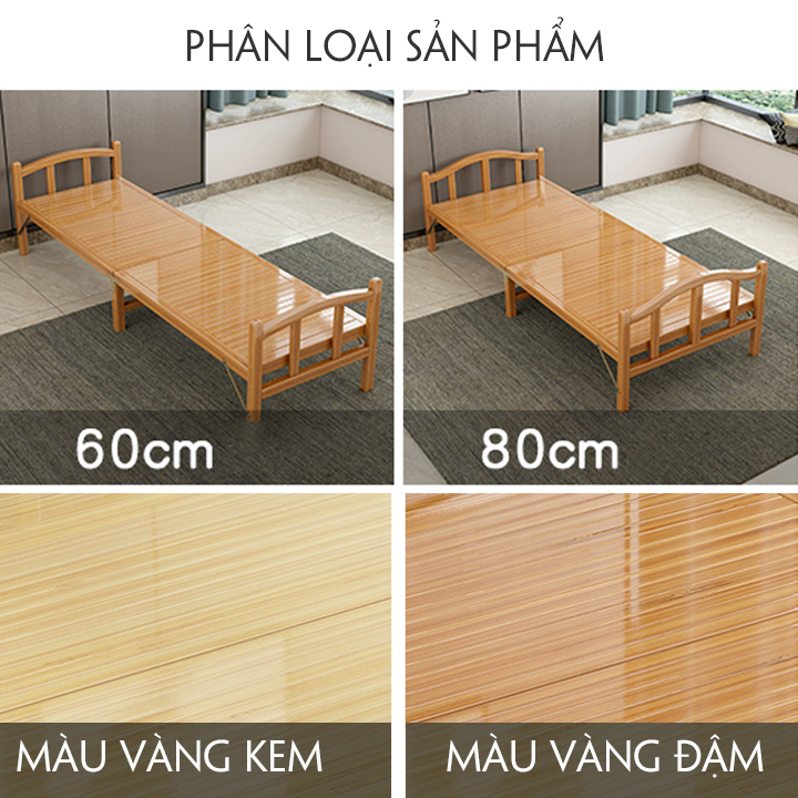 Giường tre gấp 60cm - M005-6