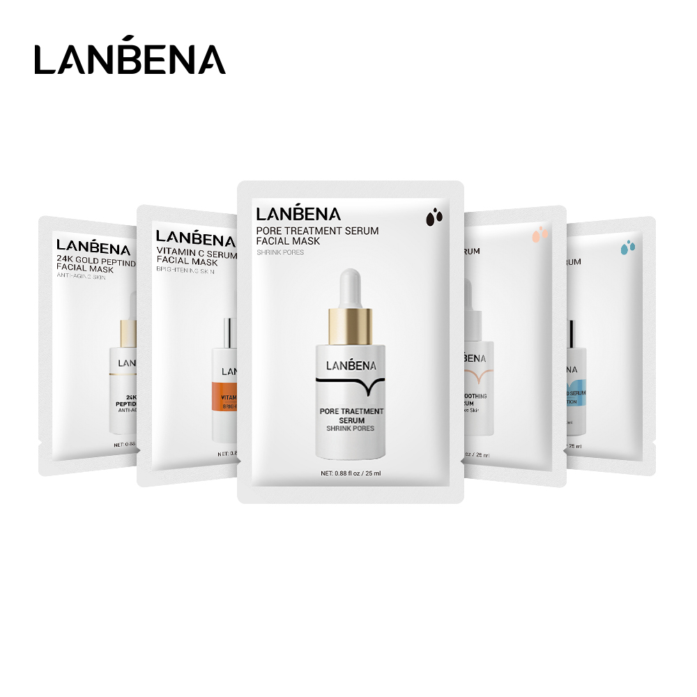 LANBENA Bộ 5 mặt nạ chứa axit hyaluronic