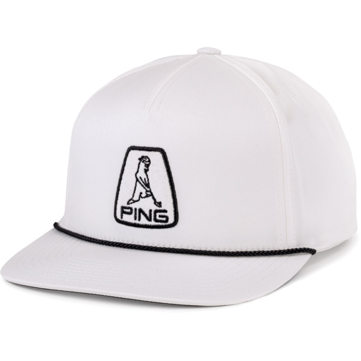 Mũ golf PING CAP35926 DIRECT HEADWEAR LICENSE PLATE WHITE - BLACK