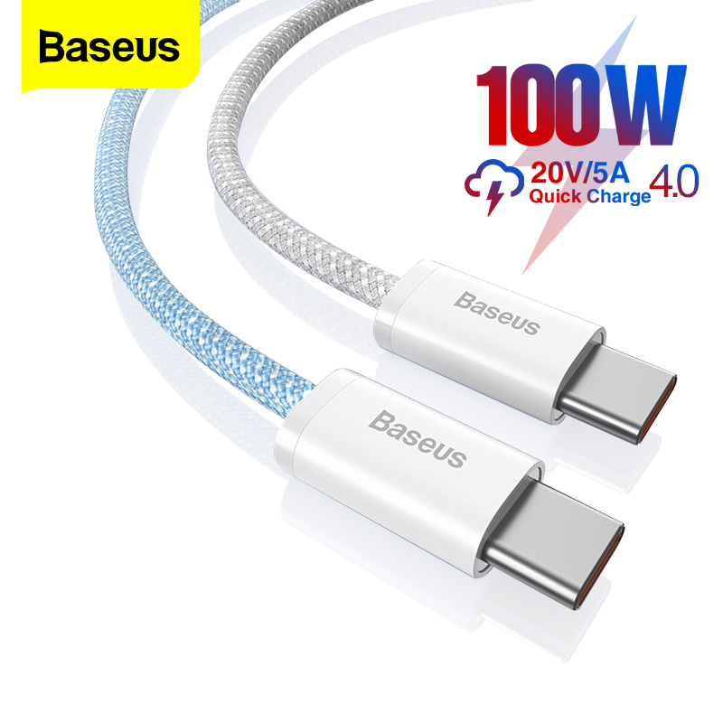Baseus PD 100W Cáp USB C sang USB Loại C Sạc nhanh cho Macbook Pro iPad Dây sạc Dây cáp USBC cho Xiaomi Samsung Huawei HSHOP HSHOP365 aa