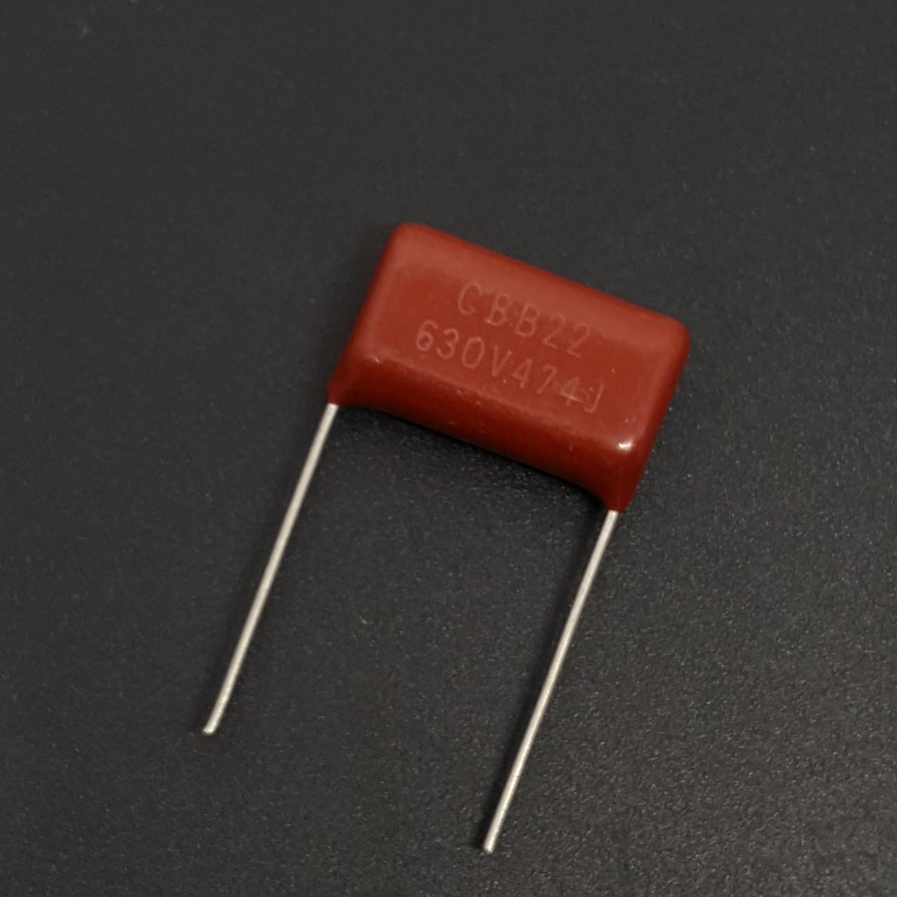 10 con Tụ 0.47uF 474J 630V CBB màu nâu