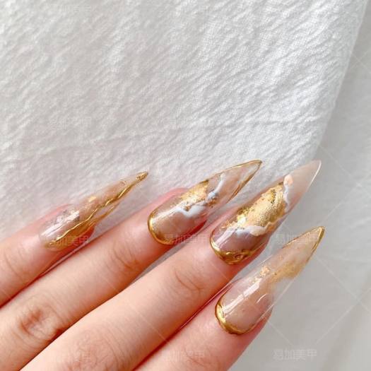 Set 12 Giấy Nhún Bạc Trang Trí Nail 4 Màu
