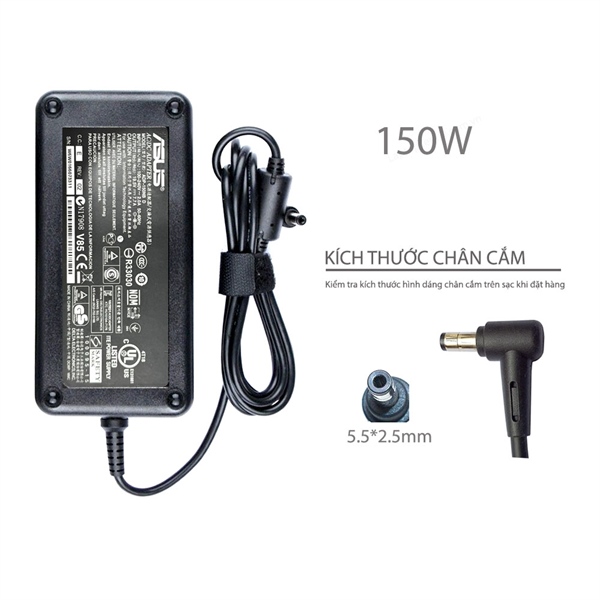 Sạc asus 150w 19.5v 7.7a chân 5.5*2.5 n73 n71 g73 g72