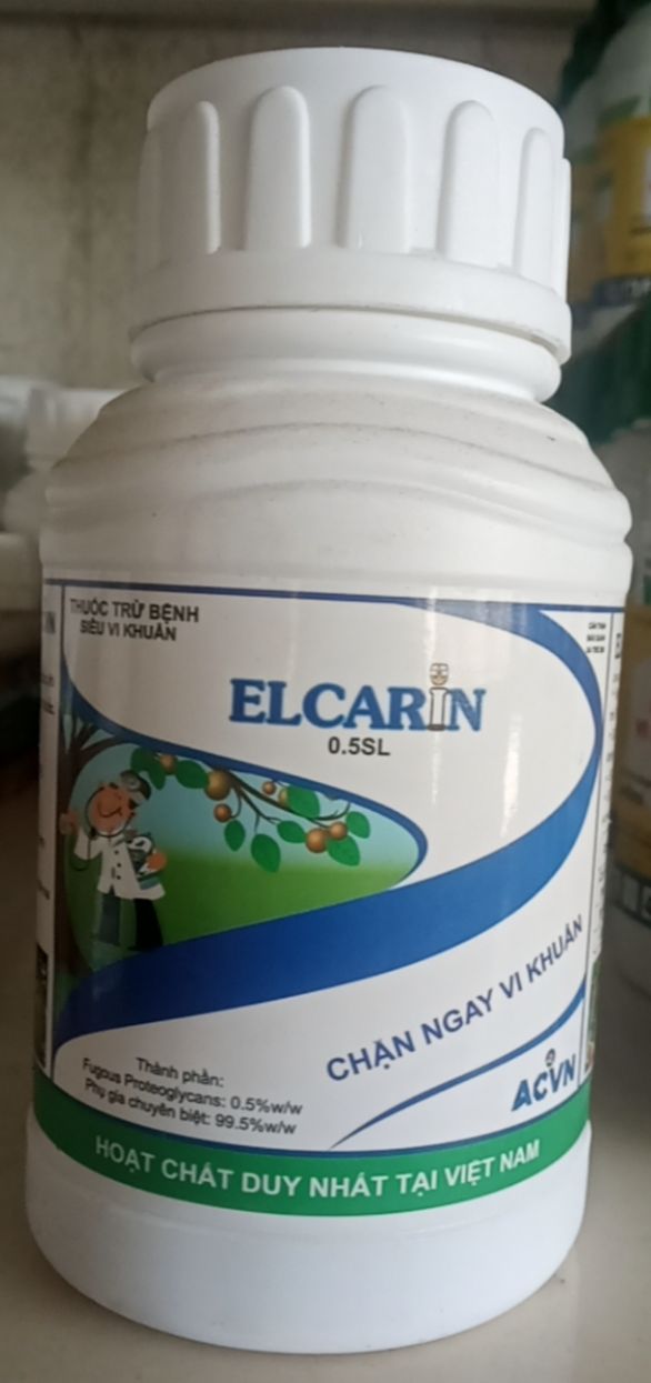Elcarin acvn 0.5sl chai 240ml – chế phẩm đặc trừ bệnh thối nhũn, héo xanh, héo rũ, bệnh khảm, bệnh hoa lá