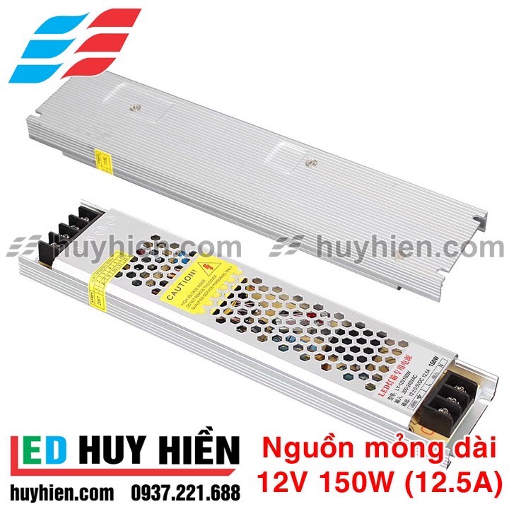 Nguồn led 12V 12A (150W) Nguồn led mỏng 12V 150W