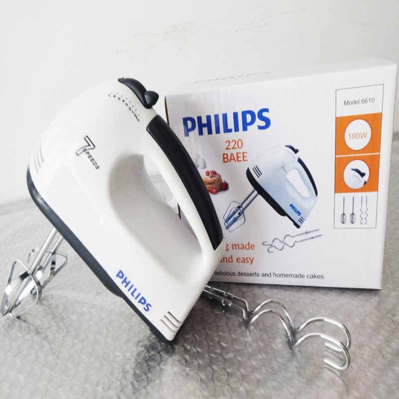 Giá bán Máy đánh trứng PhiLips- Máy đánh trứng cầm tay 7 CẤP ĐỘ-Dễ dàng tháo lắp Vệ sinh-Bảo hành Trong Vòng 12 THÁNG BỞI SHOP BACK