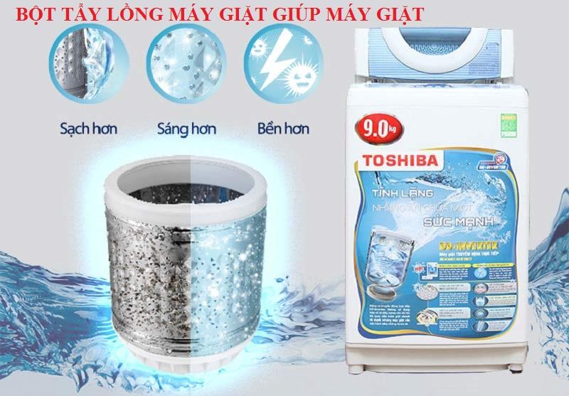 gói bột tẩy lồng máy giặt hàn quốc( 450 gram)