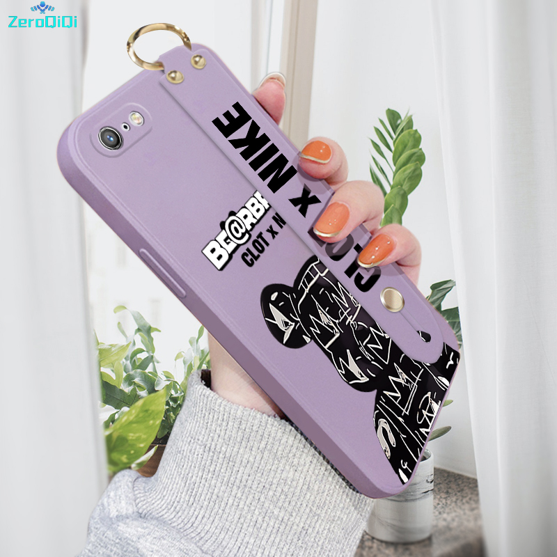 Phone Case For iPhone 6 Plus / iPhone 6s Plus / iPhone 7 Plus/ iPhone 8 Plus For Boys Girls Fashion Black Brand Bear Phone Silicone Case Casing Full Lens Protection Shockproof Cases