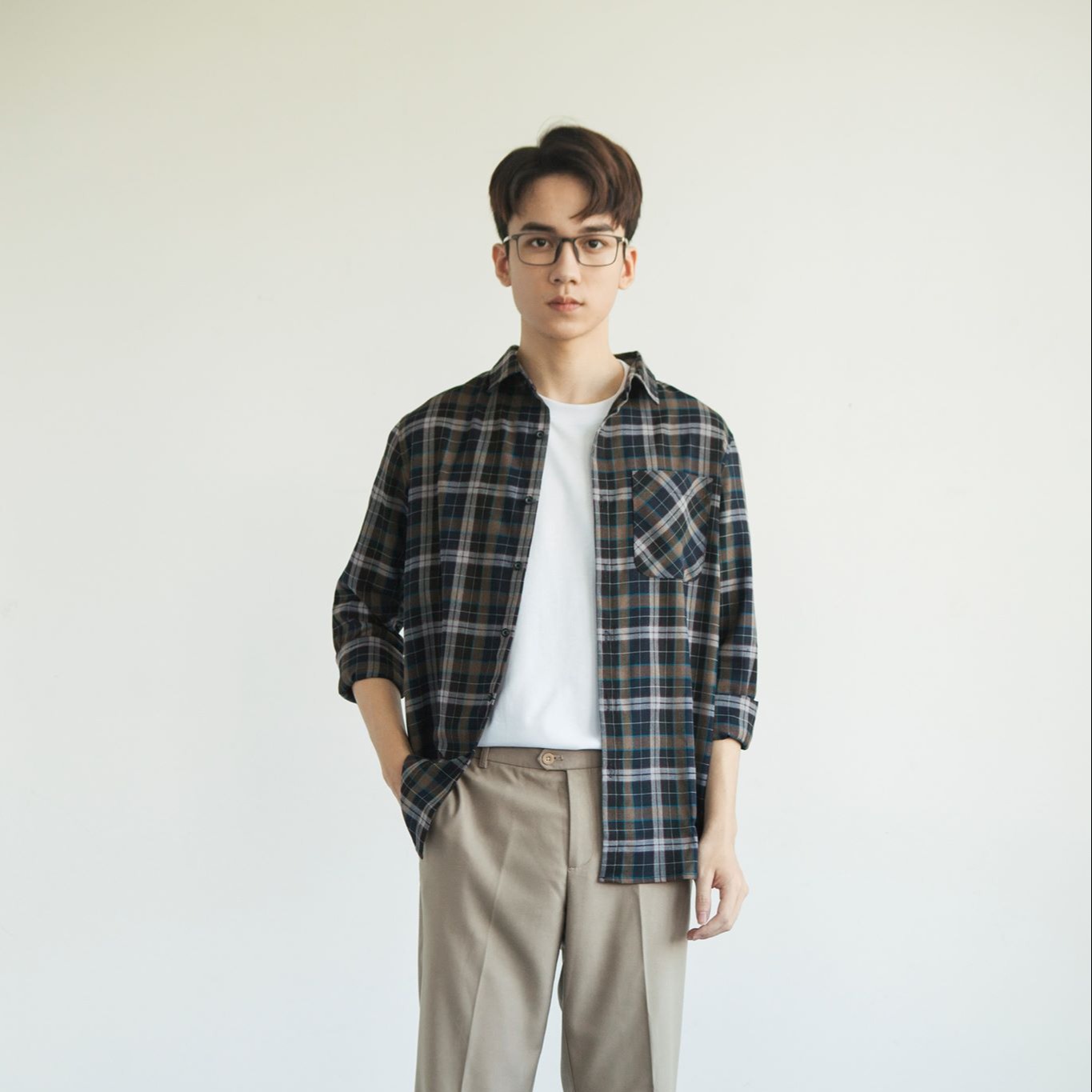 [SALE 70%] Áo Sơ Mi Nam Look Flannel Shirt