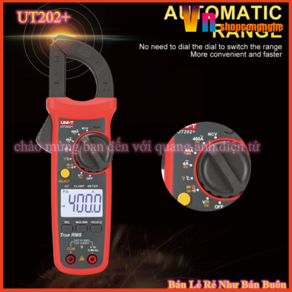 Bảng giá UT202+ Ampe kìm điện tử Uni-Trend có đo nhiệt độ 400A