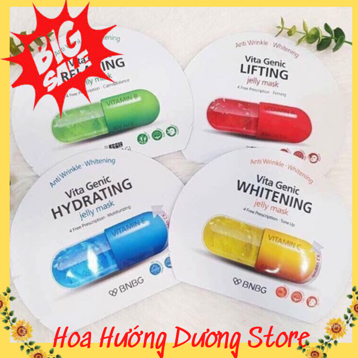 Combo mặt nạ thạch dưỡng da Banobagi Vita Genic – Mặt nạ giàu Vitamin cứu tinh cho làn da xỉn màu dưỡng da trắng sáng