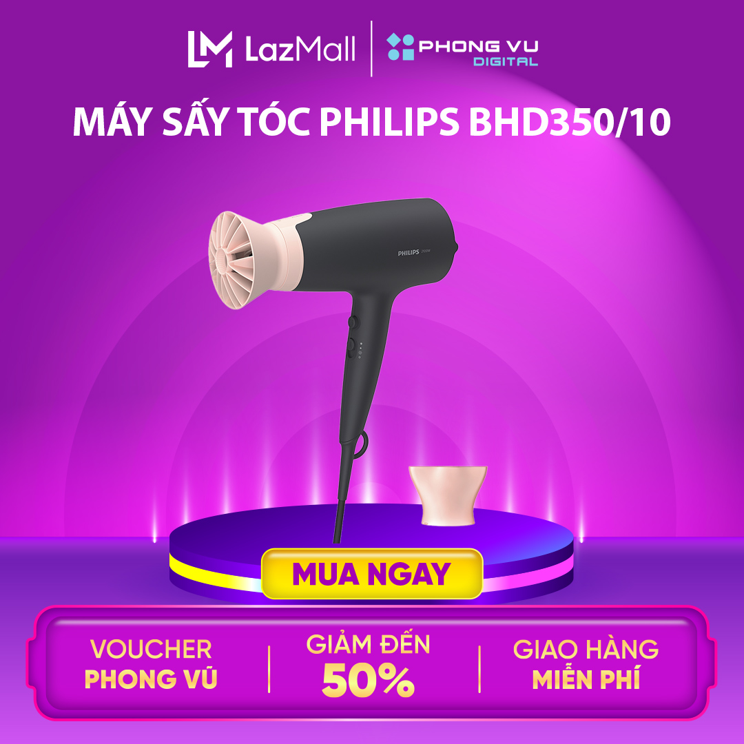 Máy sấy tóc philips bhd350/10 - bảo hành 12 tháng