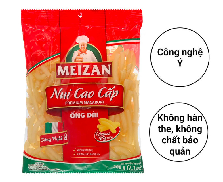 Nui cao cấp Meizan gói 200g