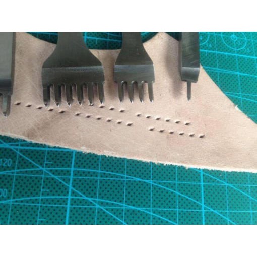 đục trám khâu da thủ công - dụng cụ làm đồ da handmade