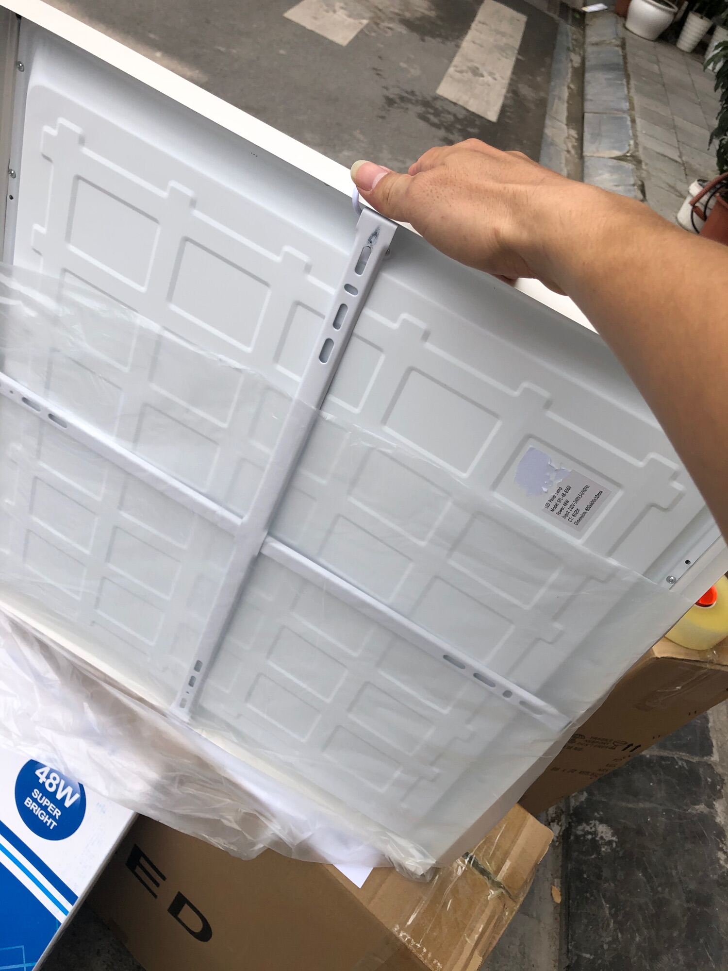 Đèn led panel 600×600 48w ốp trần nổi ốp trần thạch cao