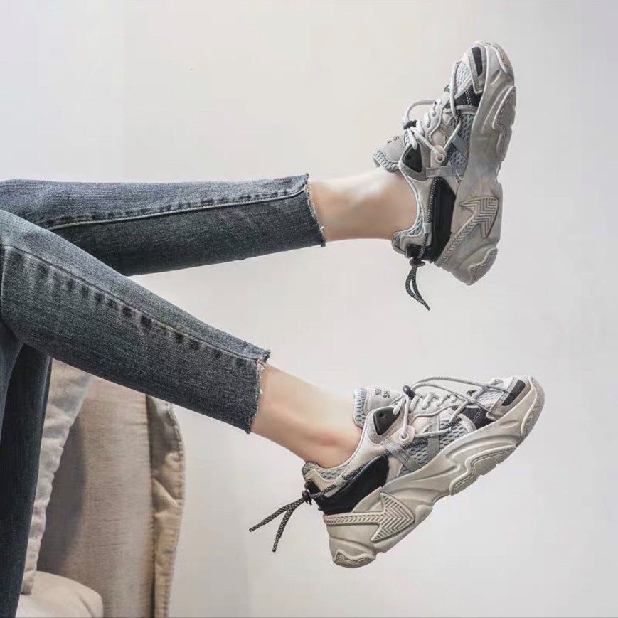 (3 màu)Giầy Nữ Thể Thao Seaker Phản Quang Thời Trang BANEN (shophanhan)