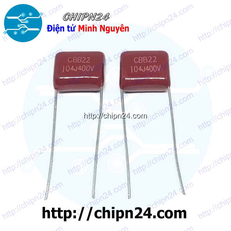 [5 con] (G49) Tụ CBB 400V 104J 104 (0.1uF) 10mm