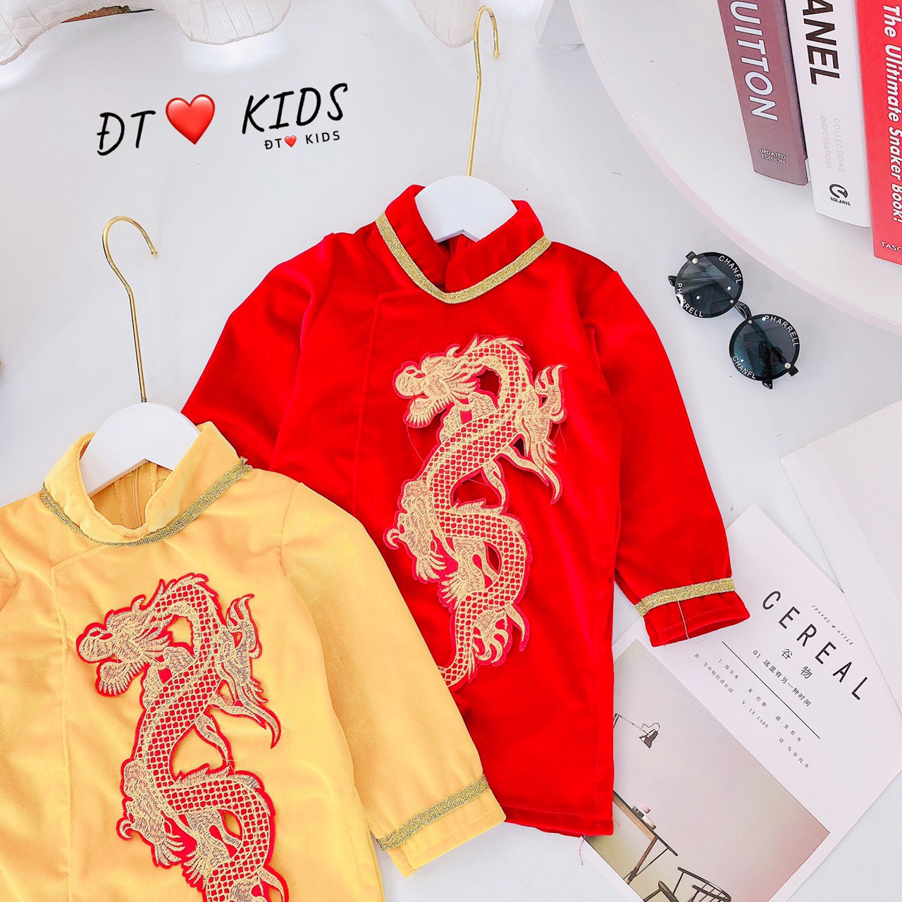 Áo dài Tết cho bé trai và bé gái