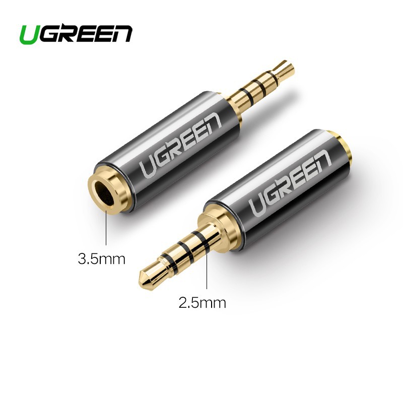 Đầu Chuyển Audio 2.5Mm Đực Sang 3.5Mm Cái Ugreen 20501