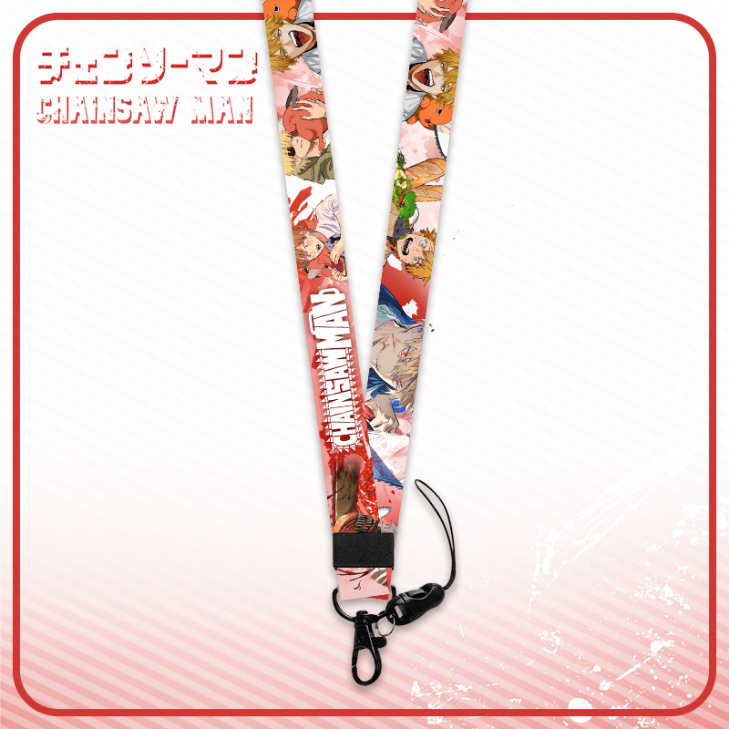 Dây đeo thẻ tên/móc khóa dây strap anime Chainsaw Man [T69 Shop]