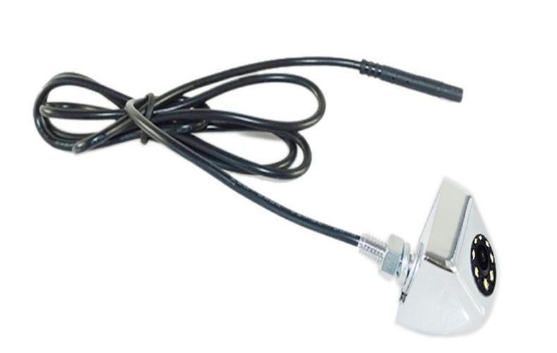Camera lùi xe hơi mạ crôm 8 Led