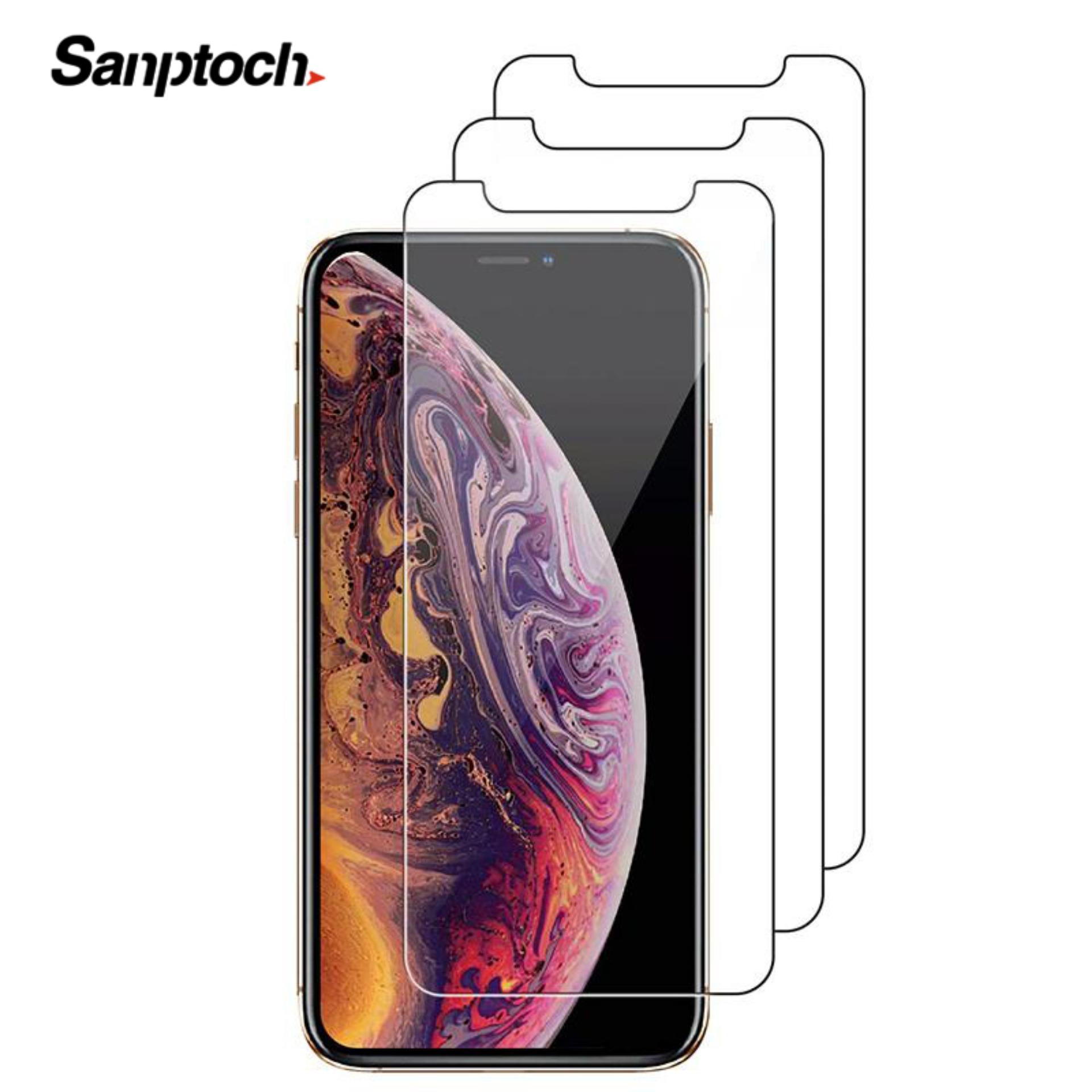 Sanptoch 3 PCS/Lot Tempered Glass Screen Protector 2.5D 0.3MM Protective Glass For iPhone 11 12 Pro Max Mini X XS Max XR Film For iphone 8 7 6 6s Plus iphone 5 5S SE 2020 Accessories