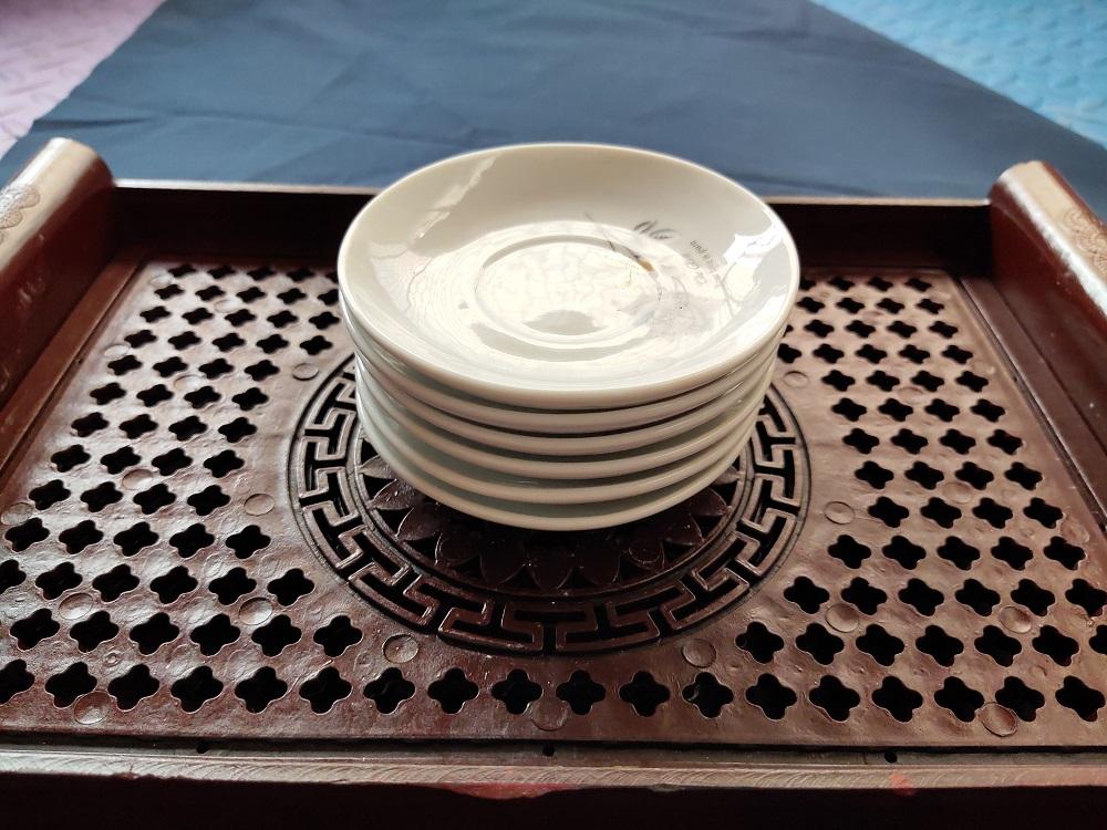 Bộ 6 đĩa hoa hồng xanh đen