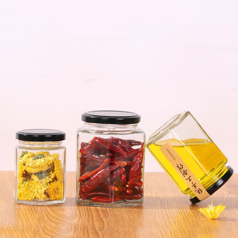 Hũ Thủy Tinh Vuông 280ML Đựng Thực Phẩm