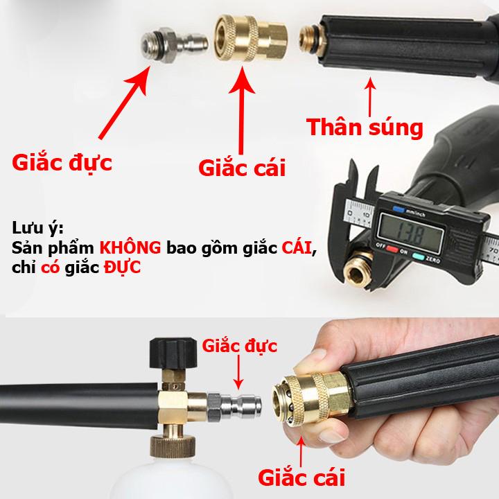Bình bọt tuyết máy rửa xe cao áp cầm tay 1 lít