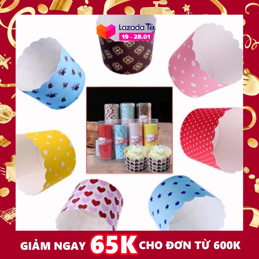 Khuôn giấy lót bánh cupcake cứng 6cm
