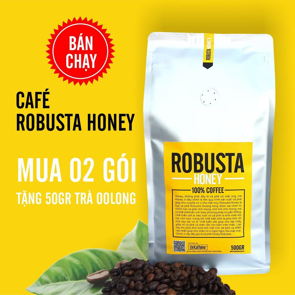 [HCM]Cà phê Robusta Honey - The Kaffeine Coffee_Bịch 500gram