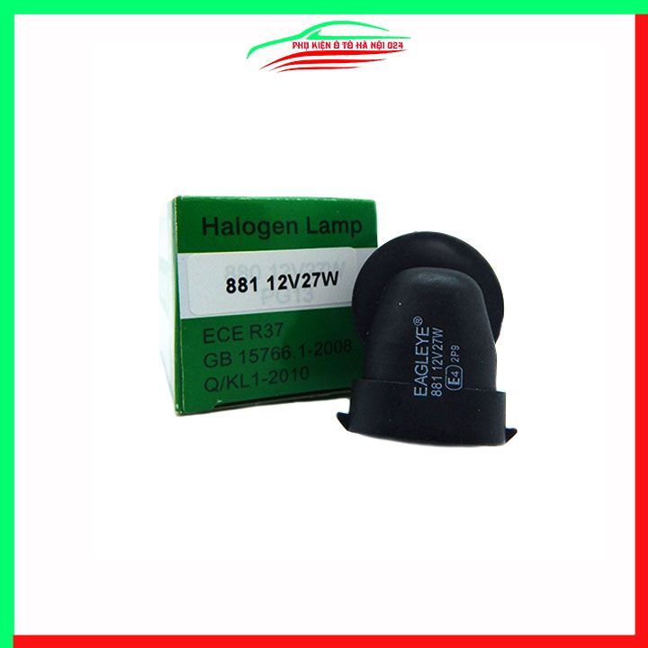 Bóng đèn Halogen con cú 881 12V 27W lắp đèn ô tô