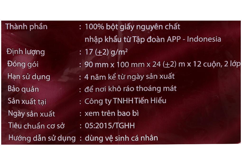 [HCM]Giấy vệ sinh Toply 12 cuộn (2 lớp)