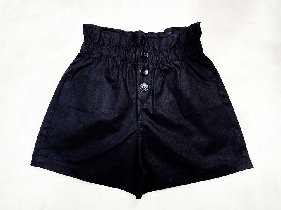 Quần sọt kaki nữ lưng thun siêu cao tôn dáng
