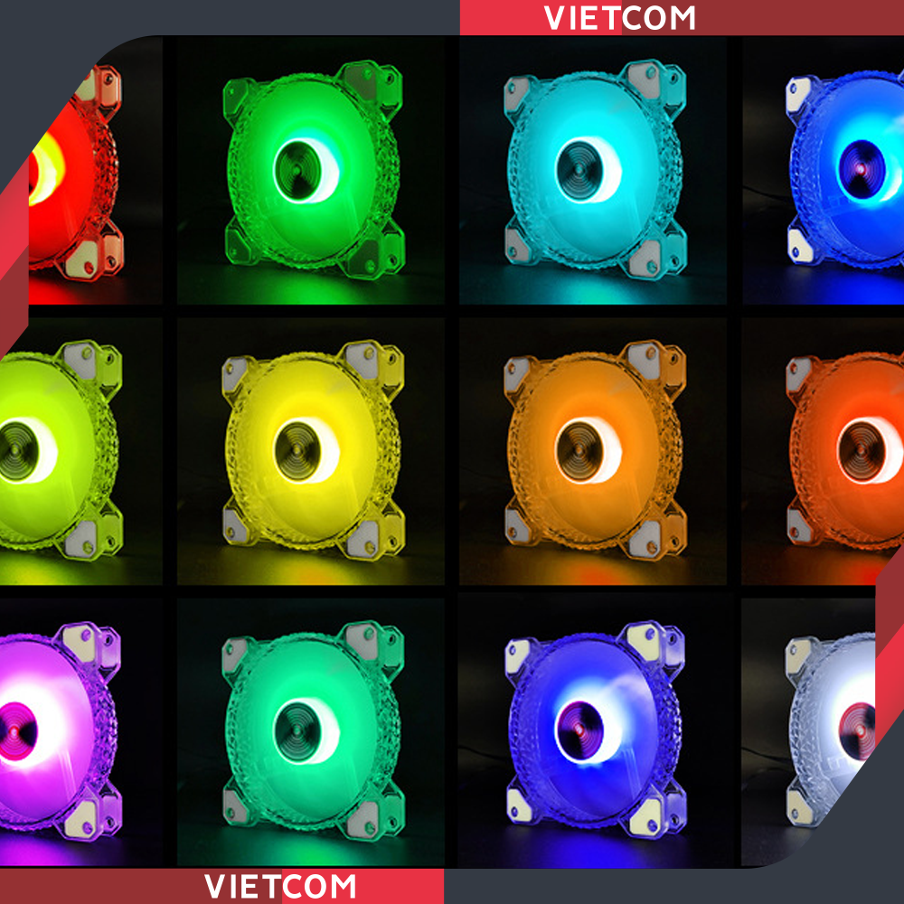 Fan Case Coolmoon D1 - Led RGB - Đồng Bộ Hub Coolmoon