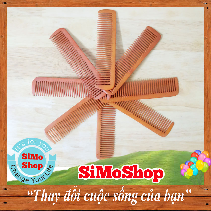 1 Lược mini chải đầu bằng gỗ phíp - dành cho quý ông 2.5 * 11.5cm
