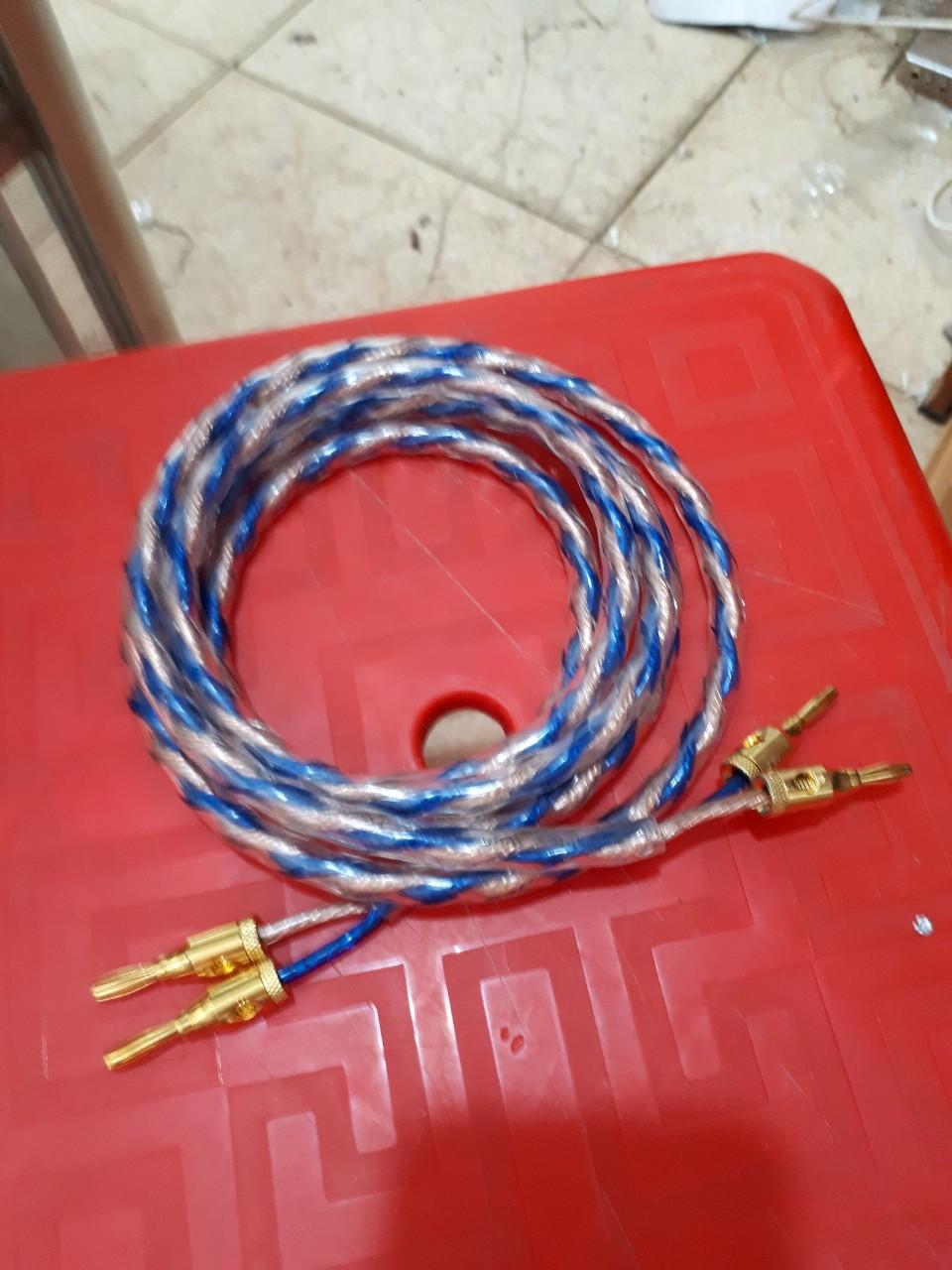 5m Dây loa 600 tim đồng ( LiTon ) hàn sẳn bắp chuối ( 1 bên )